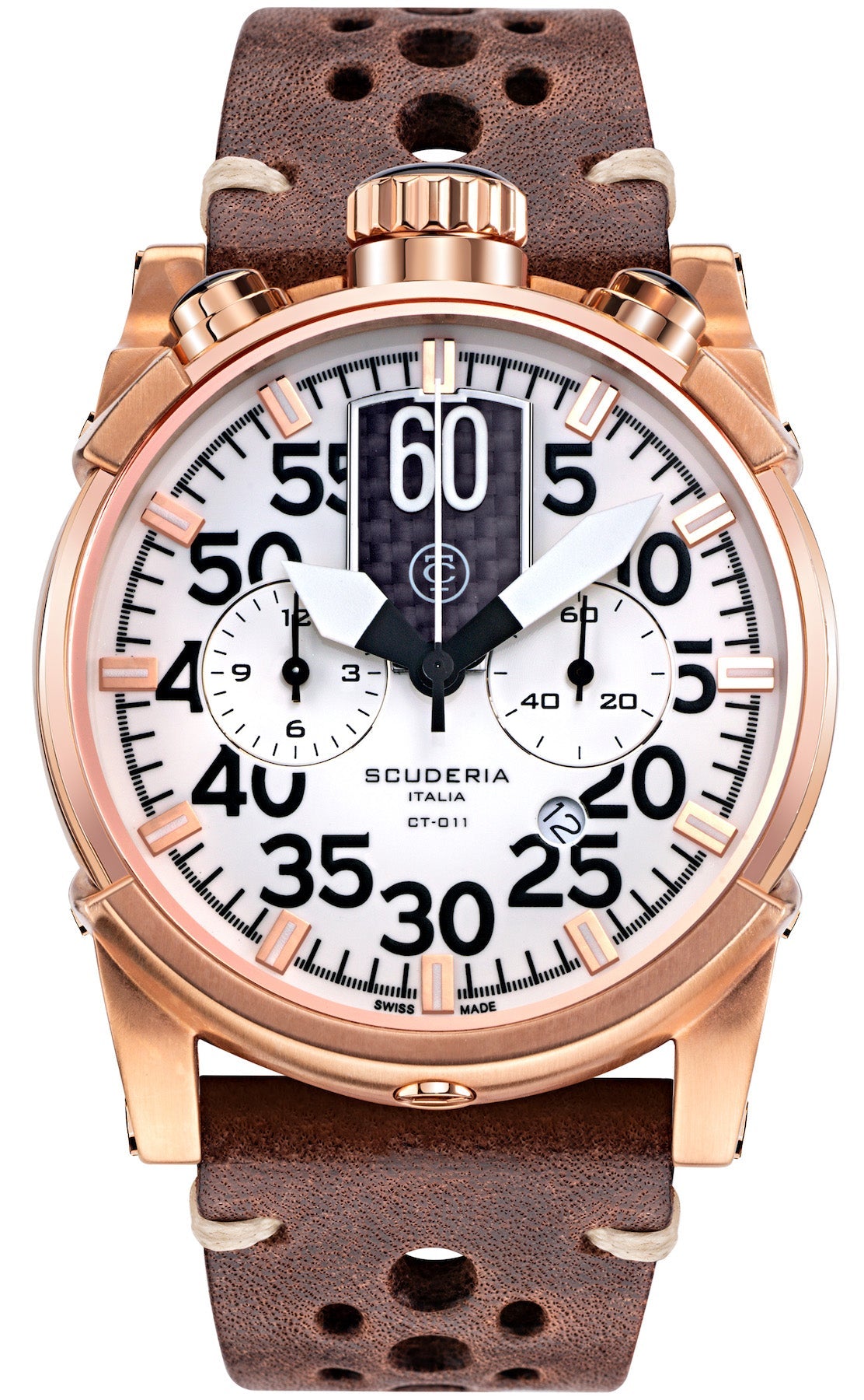 CT Scuderia Watch Bullet Head Saturno - White