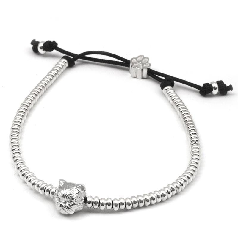 Cat Fever Sterling Silver Persian Muzzle Bracelet