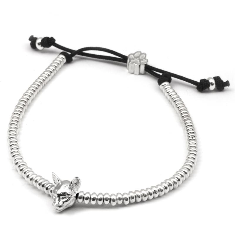 Cat Fever Sterling Silver Siamese Muzzle Bracelet