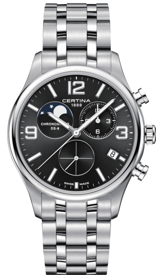 Certina Watch DS-8 Moon Phase - Black