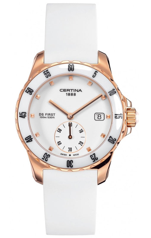 Certina Watch DS First Lady Ceramic Quartz - White