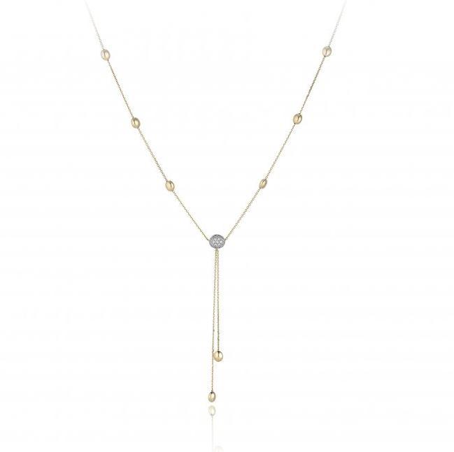 Chimento Armillas Acqua 18ct Yellow Gold Diamond Necklace
