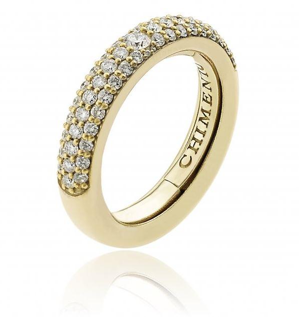 Chimento Forever Stack Me Demi Pavee 18ct Yellow Gold Diamond Adjustable Size-Fit Ring - 200