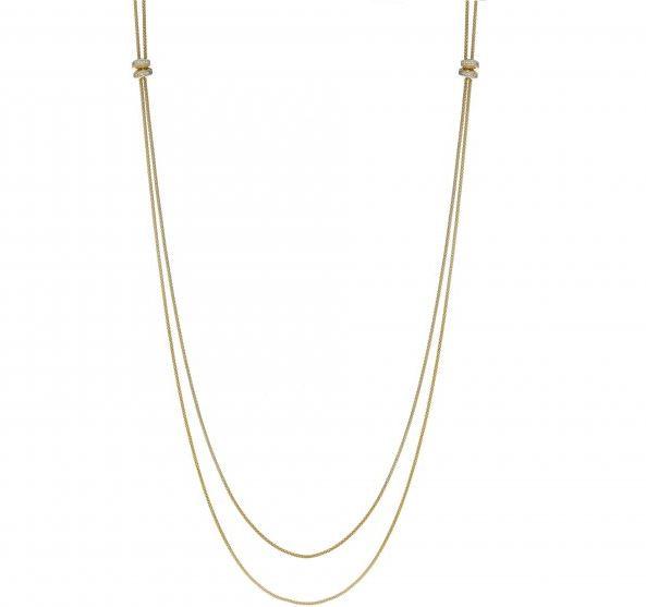 Chimento Stretch Volta 18ct Yellow Gold Diamond Necklace