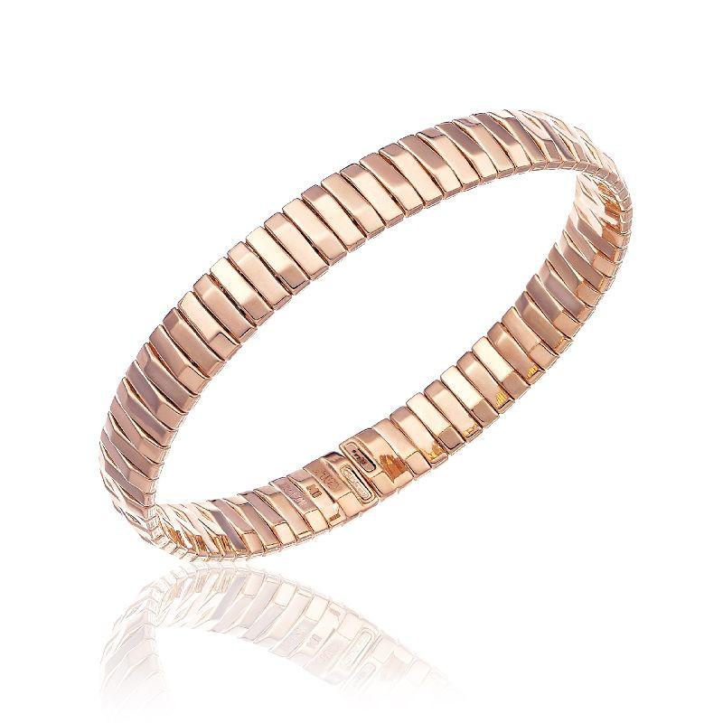 Chimento Armillas 18ct Rose Gold Bar Bangle - S/M