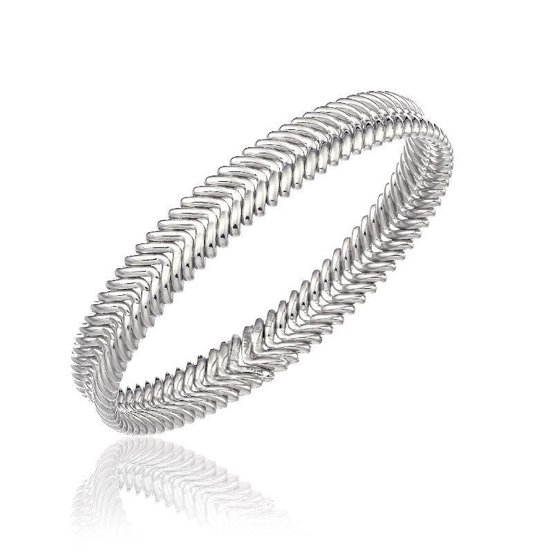Chimento Armillas 18ct White Gold Arrow Head Bangle - S/M