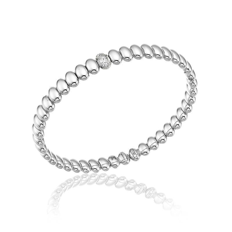 Chimento Armillas Acqua 18ct White Gold Diamond Drop Bracelet - S