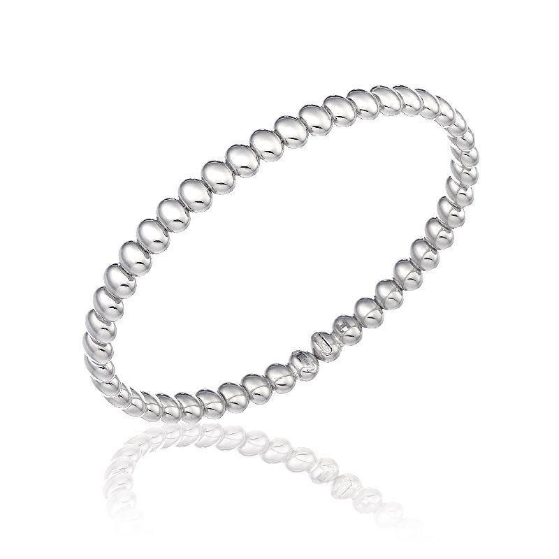 Chimento Armillas Acqua 18ct White Gold Droplets Bangle - L