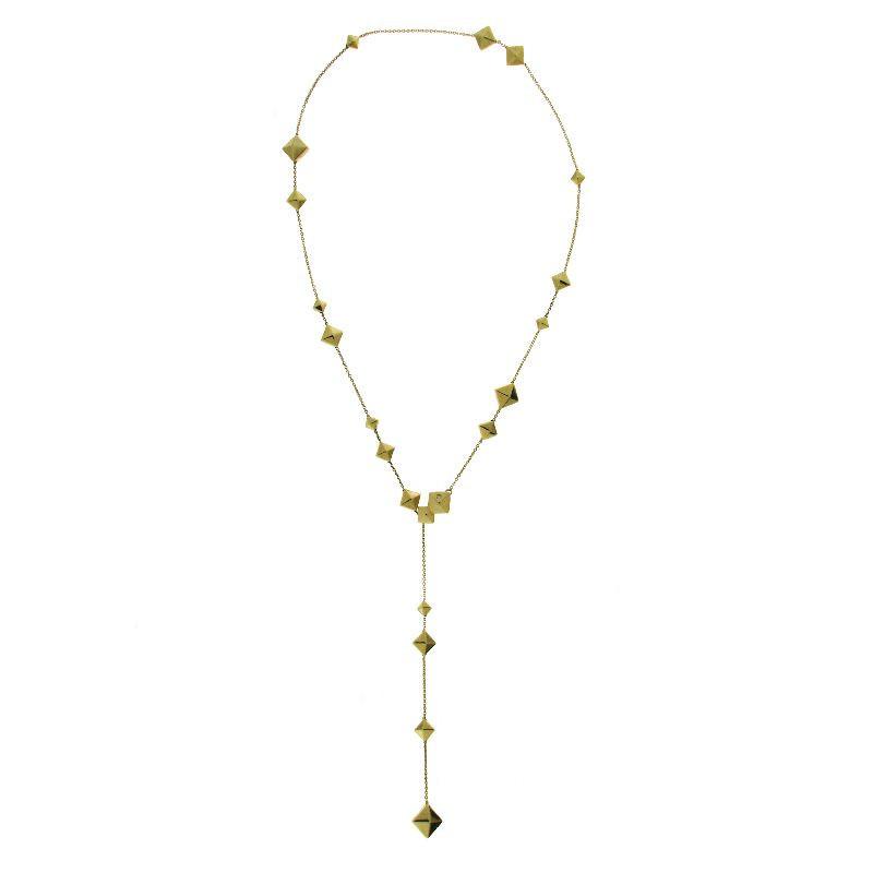 Chimento Armillas Pyramis 18ct Yellow Gold Diamond Studs Necklace