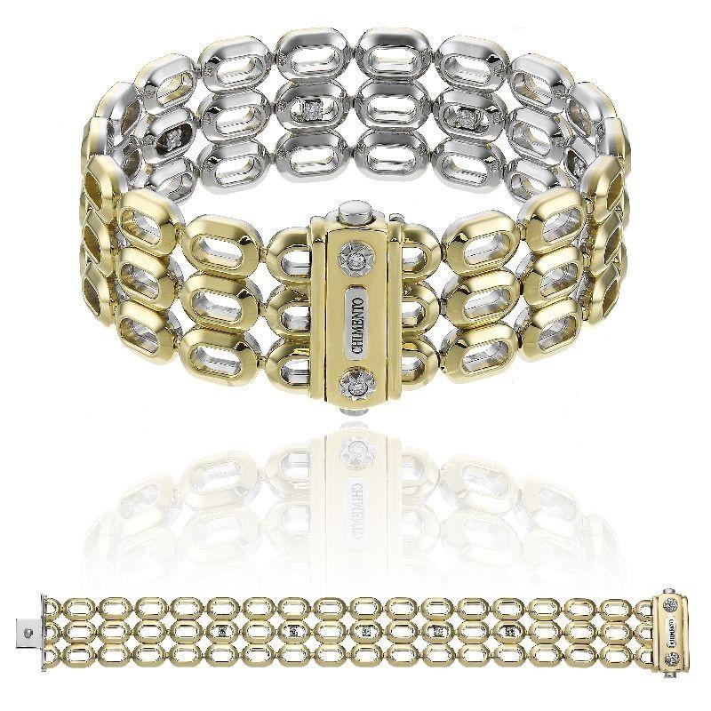 Chimento Optima 18ct Yellow and White Gold 0.51ct Diamond Reversible Bracelet - L