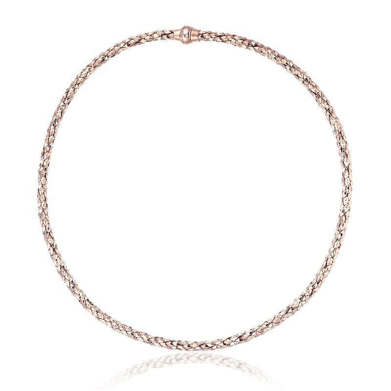 Chimento Stretch Classic 18ct Rose Gold Diamond Necklace - 45cm