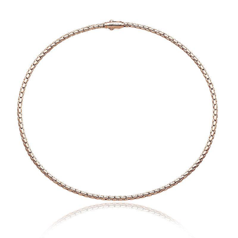 Chimento Stretch Spring 18ct Rose Gold Necklace - 45cm
