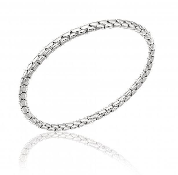 Chimento Stretch Spring 18ct White Gold Bracelet - S