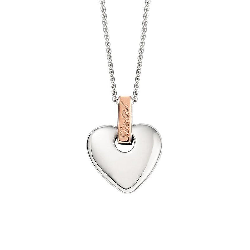 Clogau Cariad Sterling Silver Heart Necklace - Silver
