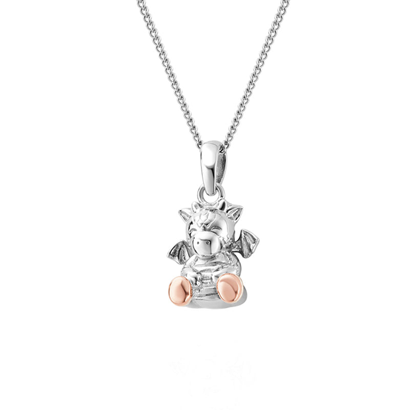 Clogau Ciwt Dragon Sterling Silver Pendant - Sterling Silver