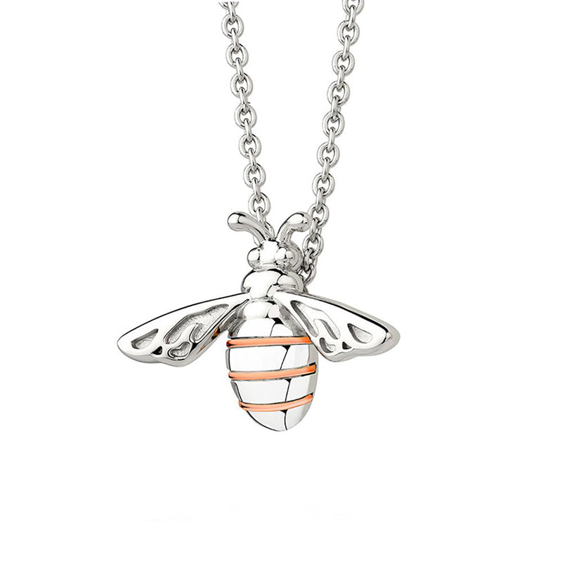 Clogau Honey Bee Large Sterling Silver Necklace D