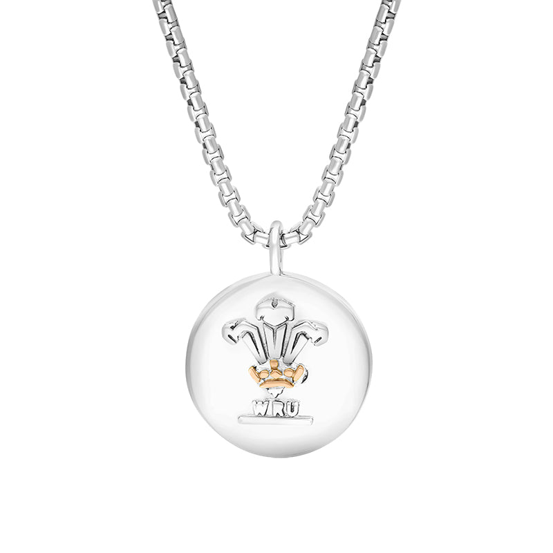 Clogau Welsh Rugby Union Welsh Dragon Sterling Silver Necklace