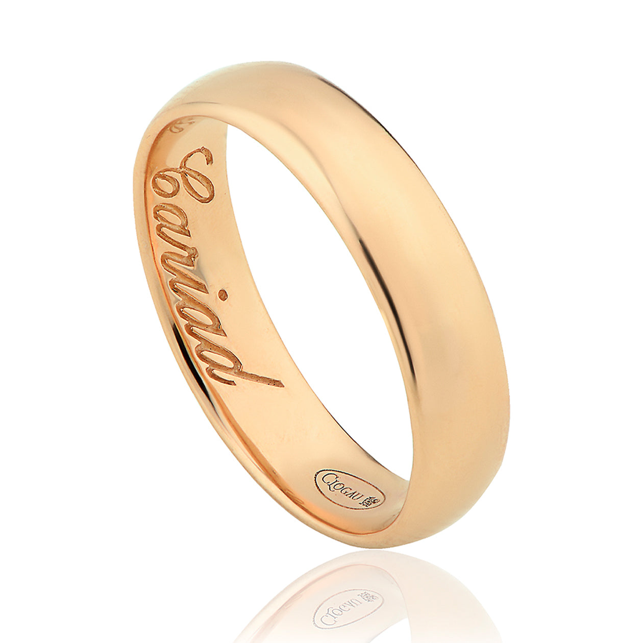 Clogau 1854 18ct Rose Gold 5mm Wedding Ring - Y