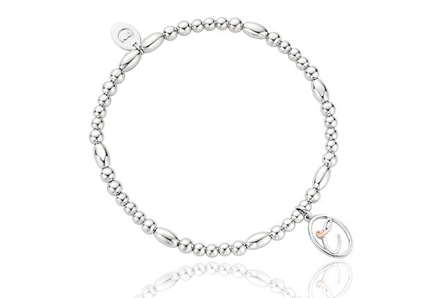Clogau Affinity Tree Of Life Initials Letter C Sterling Silver Bead Bracelet D - Silver