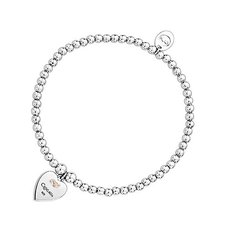 Clogau Affinity Tree Of Life Insignia Heart Sterling Silver Bead Bracelet - Silver