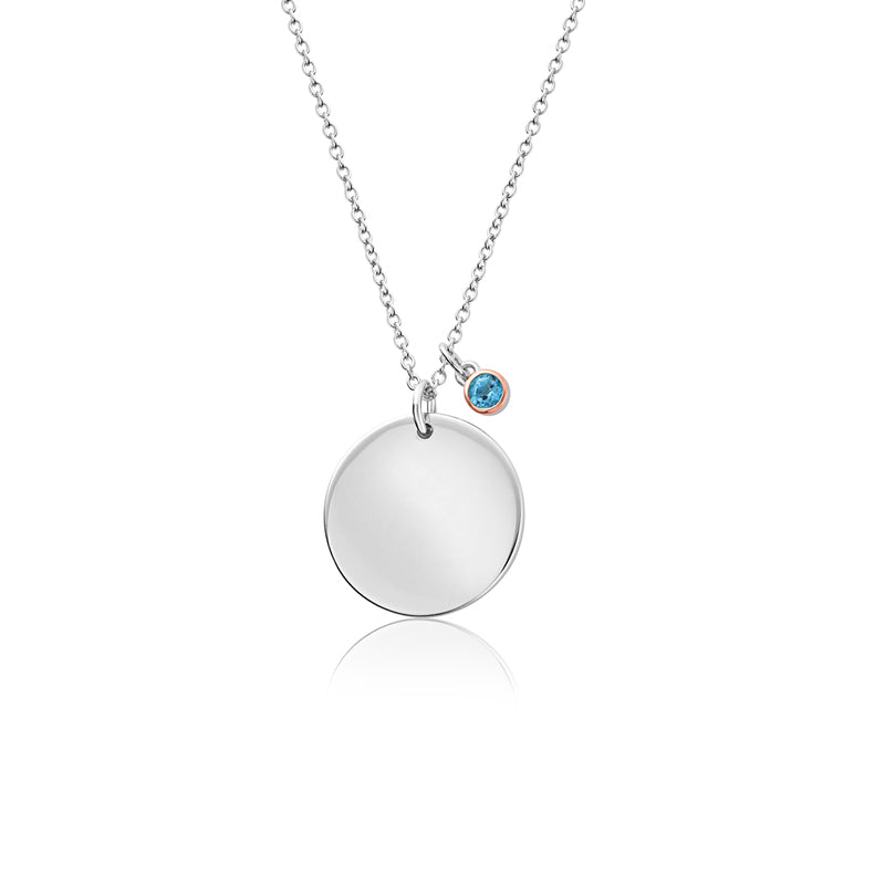 Clogau Celebration December Sterling Silver Birthstone Pendant D - Sterling Silver