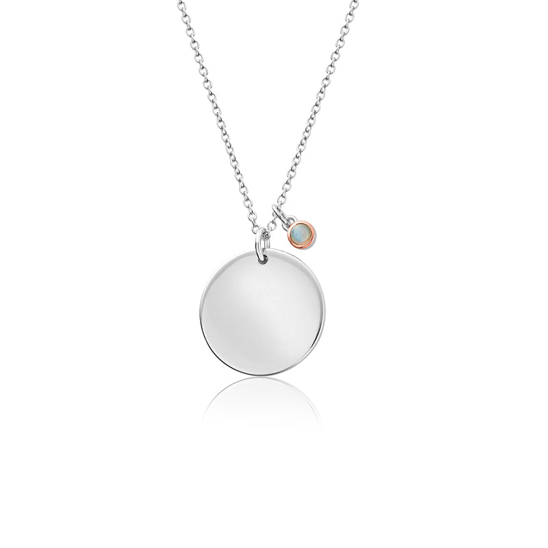 Clogau Celebration June Sterling Silver Birthstone Pendant D - Sterling Silver