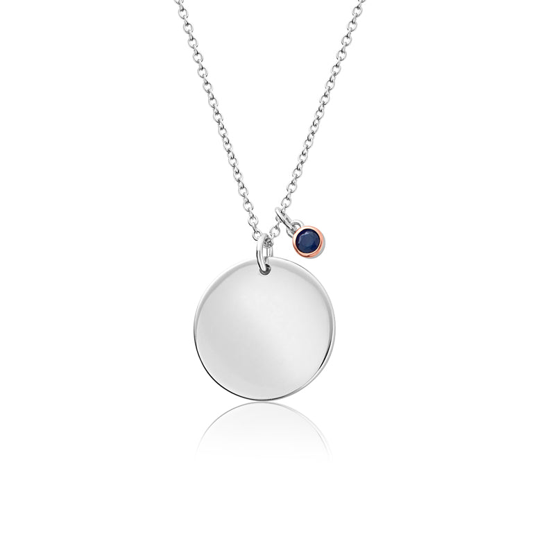 Clogau Celebration September Sterling Silver Birthstone Pendant D - Sterling Silver