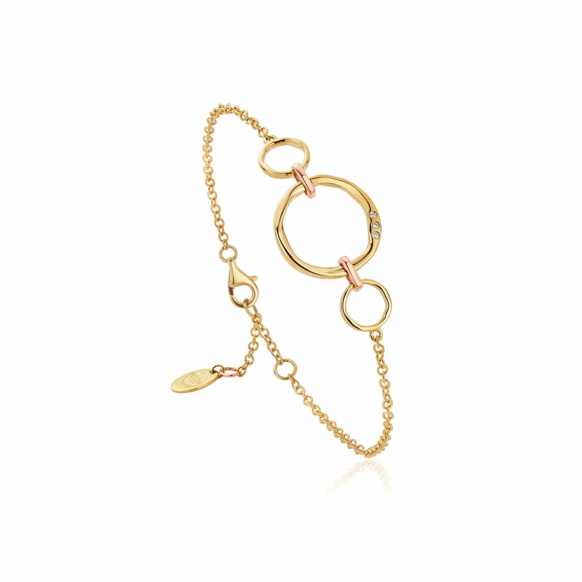Clogau Ripples 9ct Gold Laboratory Grown Diamond Bracelet