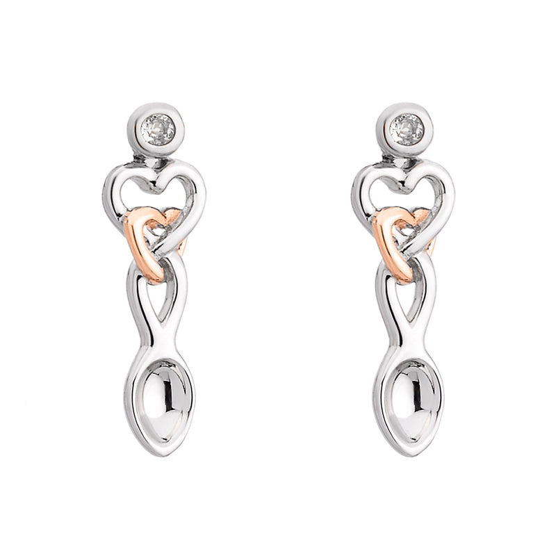 Clogau Lovespoons Sterling Silver Earrings - Sterling Silver