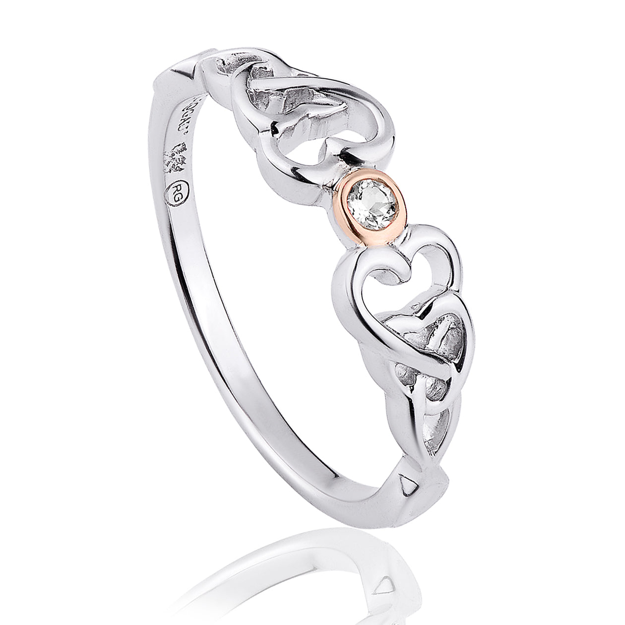 Clogau Lovespoons Sterling Silver Ring - L