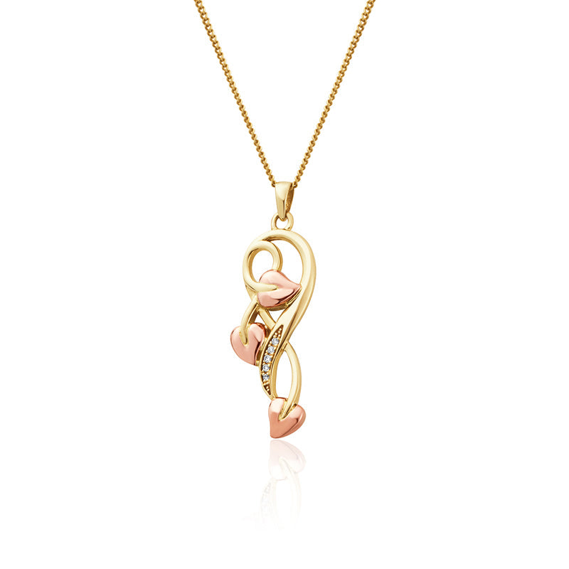 Clogau Tree of Life 9ct Gold Diamond Pendant - Gold