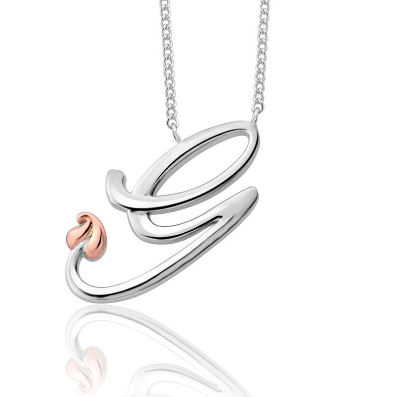 Clogau Tree of Life Sterling Silver Initials Letter G Necklace