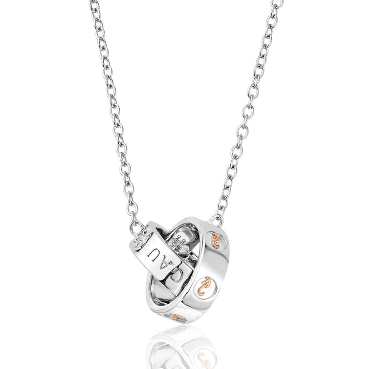 Clogau Tree of Life Sterling Silver Insignia Links Necklace D - Silver