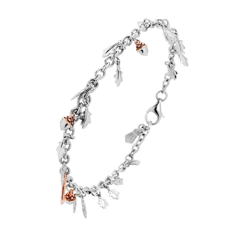Clogau Royal Oak Sterling Silver Bracelet - Silver
