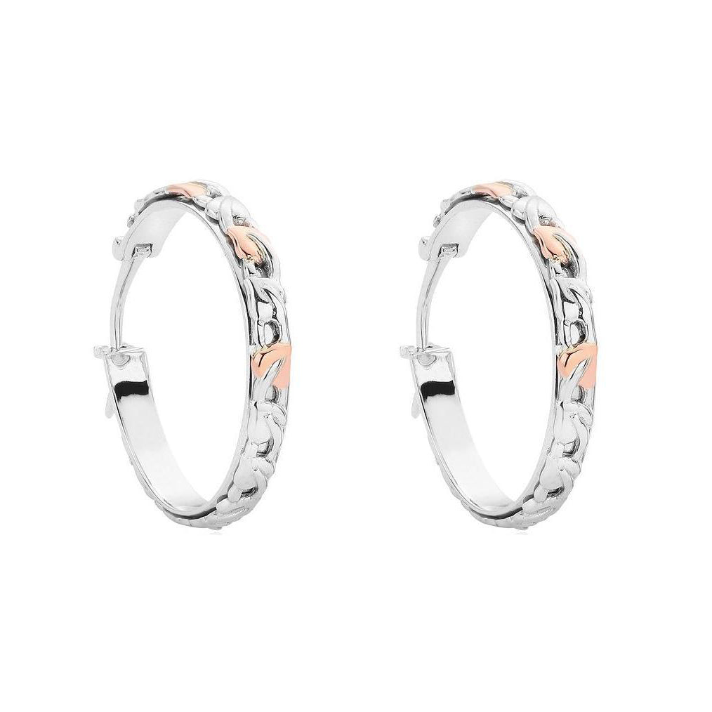 Clogau Tree Of Life Sterling Silver Small Hoop Earrings - Silver