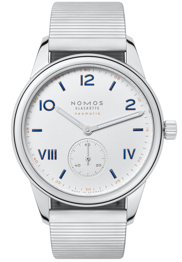 Nomos Glashutte Watch Club Campus Neomatik 39 Steel Back - Silver