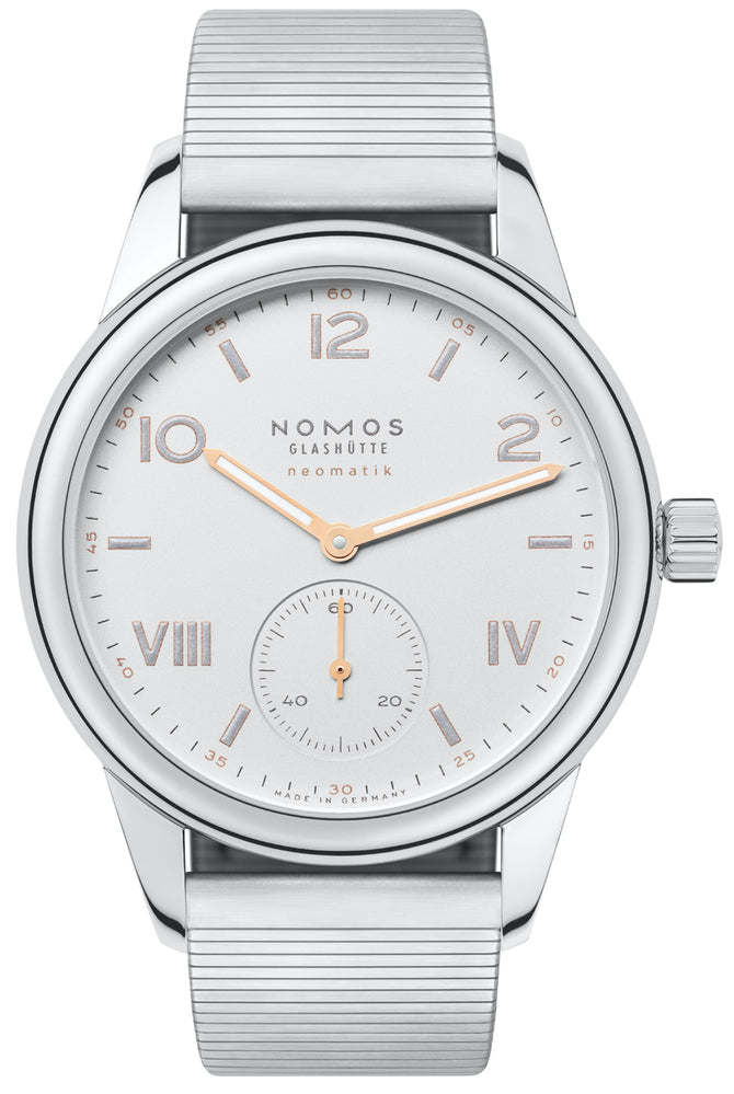 Nomos Glashutte Watch Club Campus Neomatik Steel Back - Silver