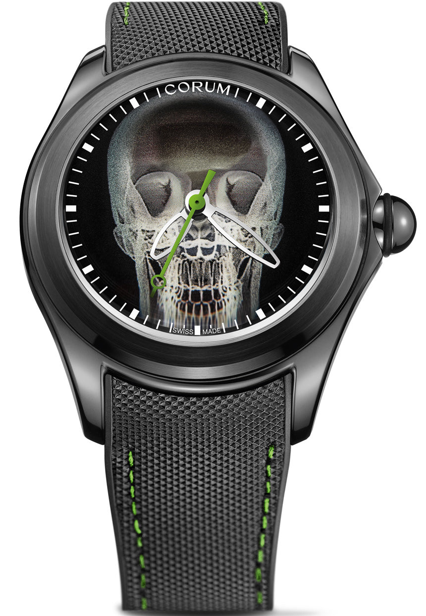 Corum Watch Bubble 47 Skull X-Ray Limited Edition - Black