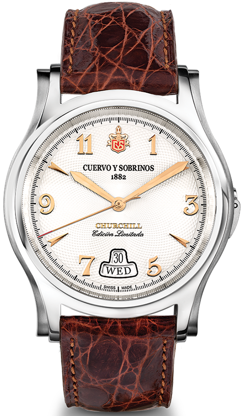 Cuervo y Sobrinos Watch Robusto Churchill Yalta Edition - Silver