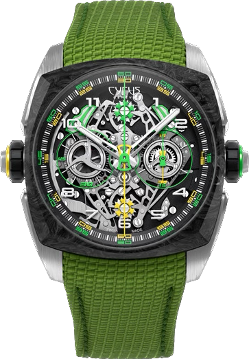 Cyrus Watch Klepcys Dice Lime Carbon Limited Edition