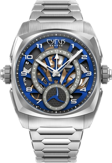 Cyrus Watch Klepcys GMT Ocean Blue Bracelet Limited Edition