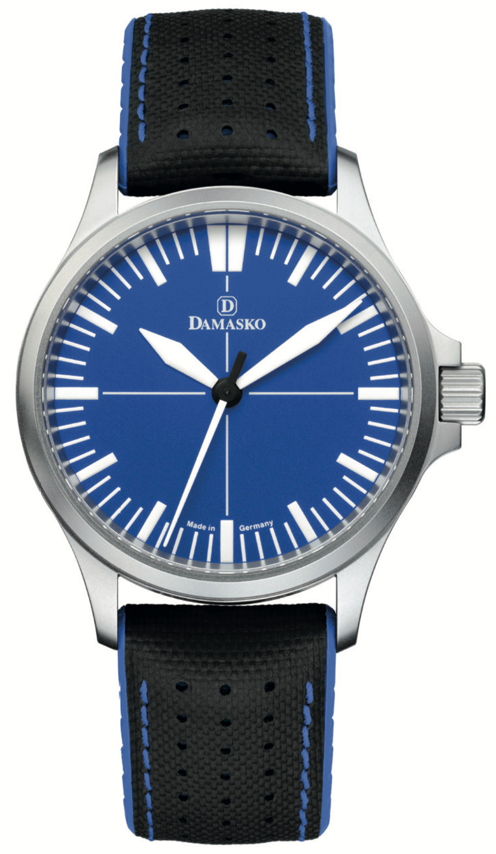 Damasko Watch DK30 Ocean Robby Rubber Pin Buckle - Blue