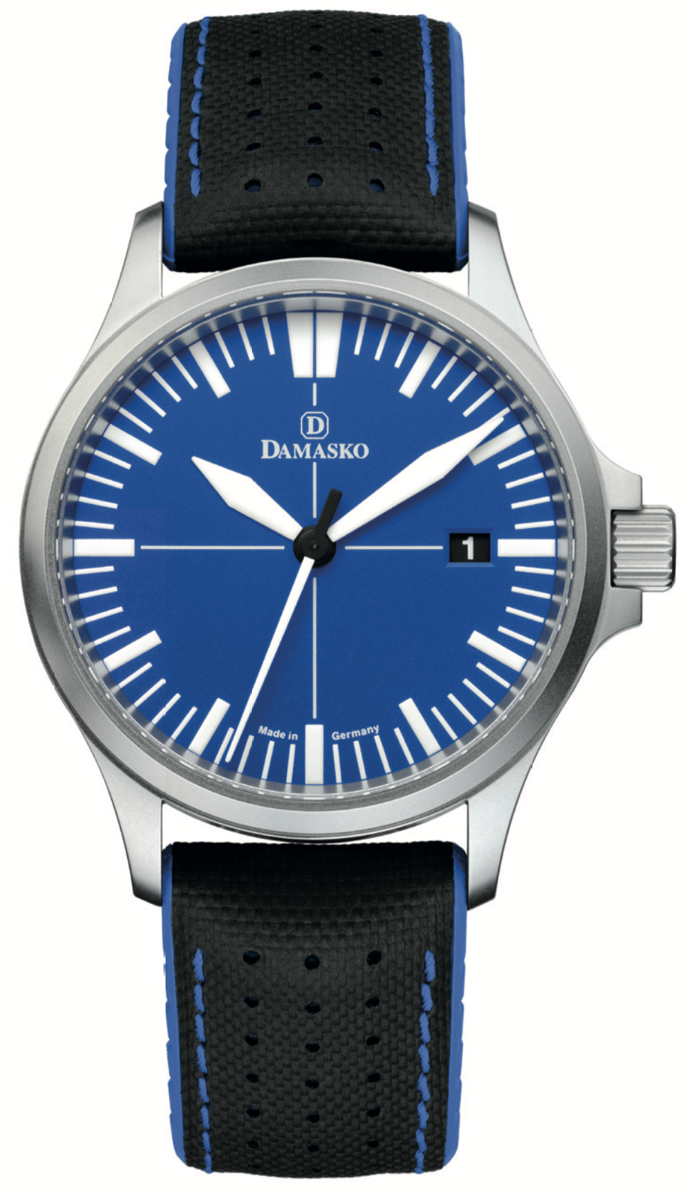 Damasko Watch DK32 Ocean Robby Rubber Pin Buckle - Blue