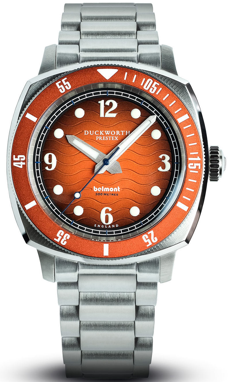 Duckworth Prestex Watch Belmont Dive Orange Bracelet - Orange