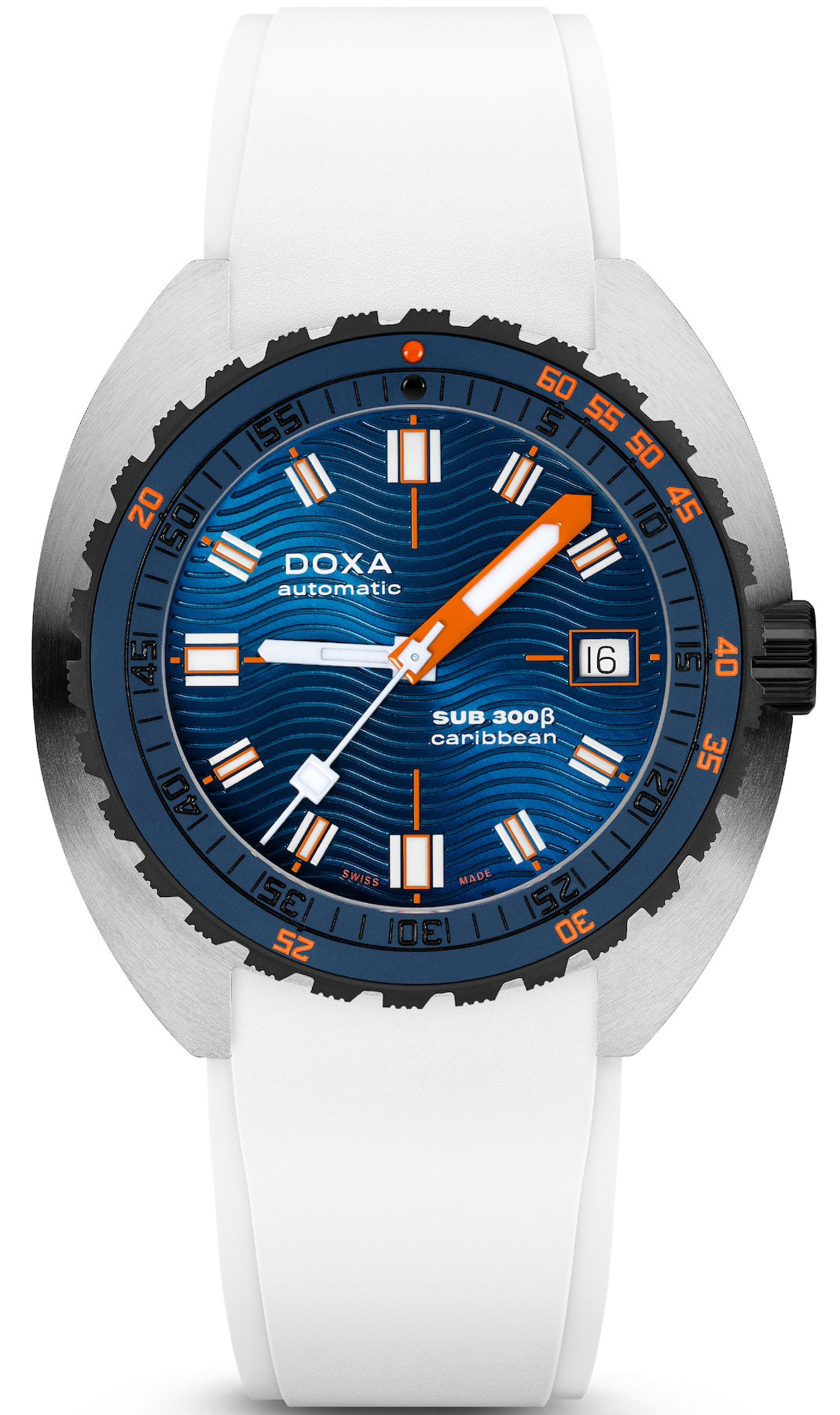 Doxa Watch SUB 300 Beta Ceramic Steel Caribbean Rubber White