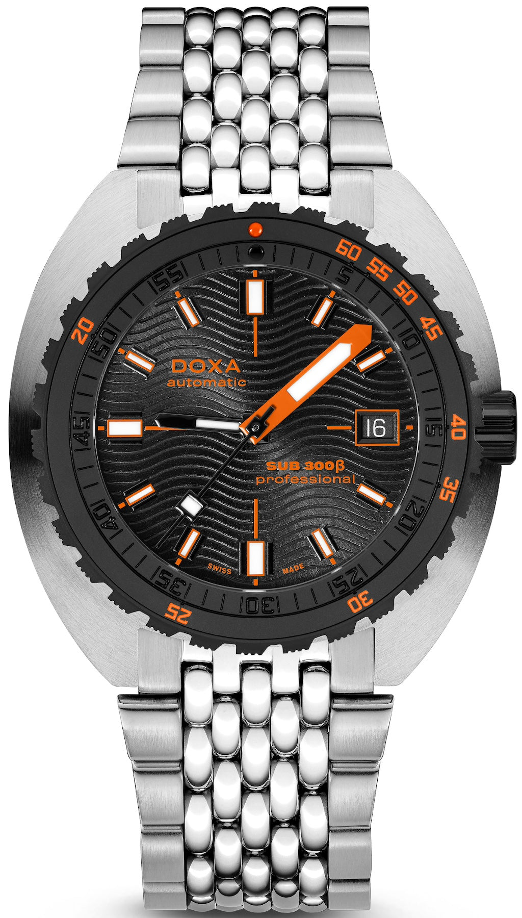 Doxa Watch SUB 300 Beta Ceramic Steel Professional Bracelet