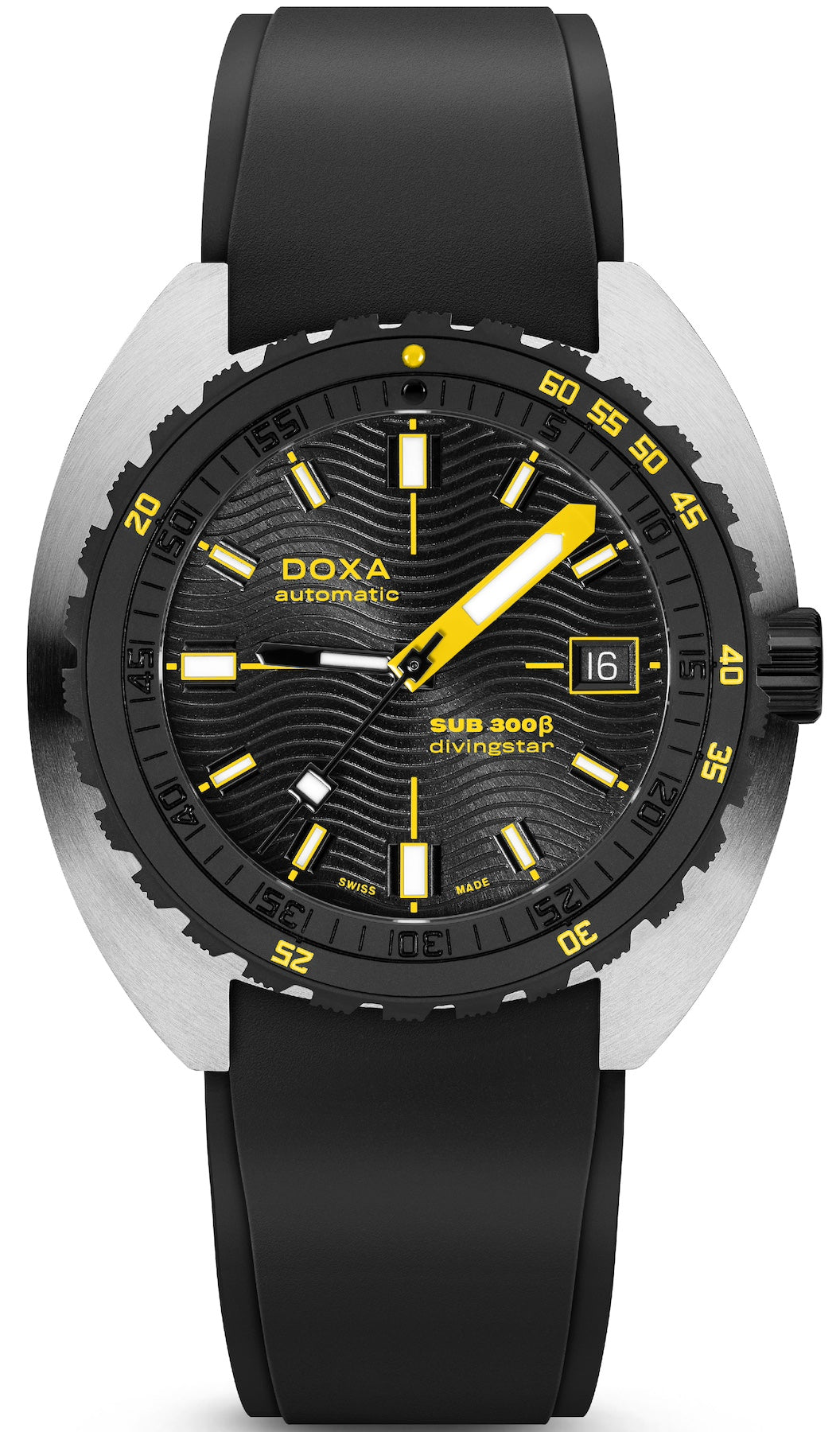 Doxa Watch SUB 300 Beta Ceramic Steel Divingstar Rubber Black
