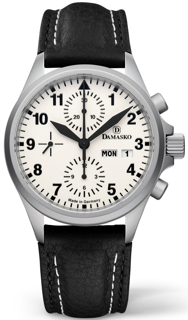 Damasko Watch DC57 Black Leather Pin
