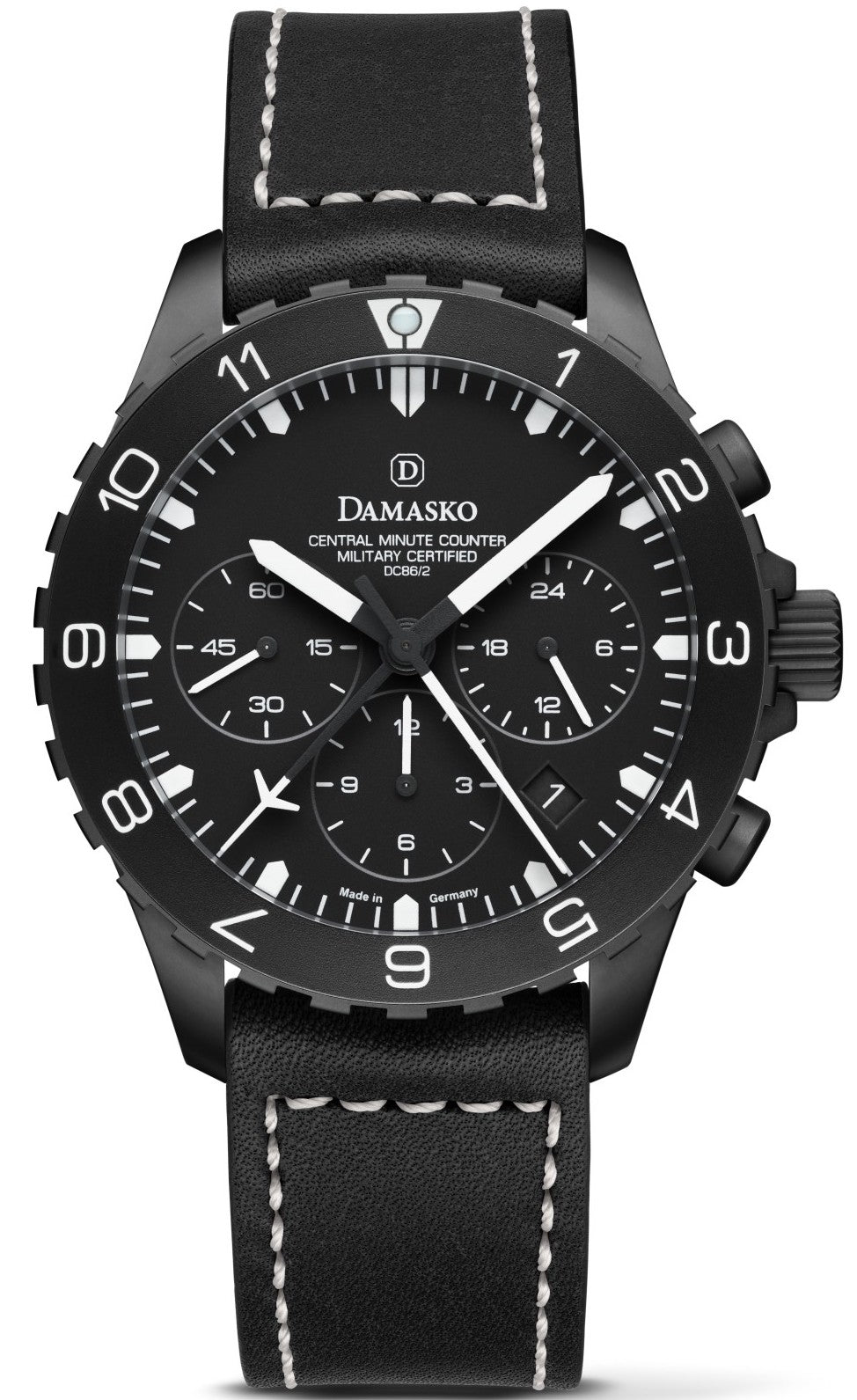 Damasko Watch DC86/2 Black Leather - Black