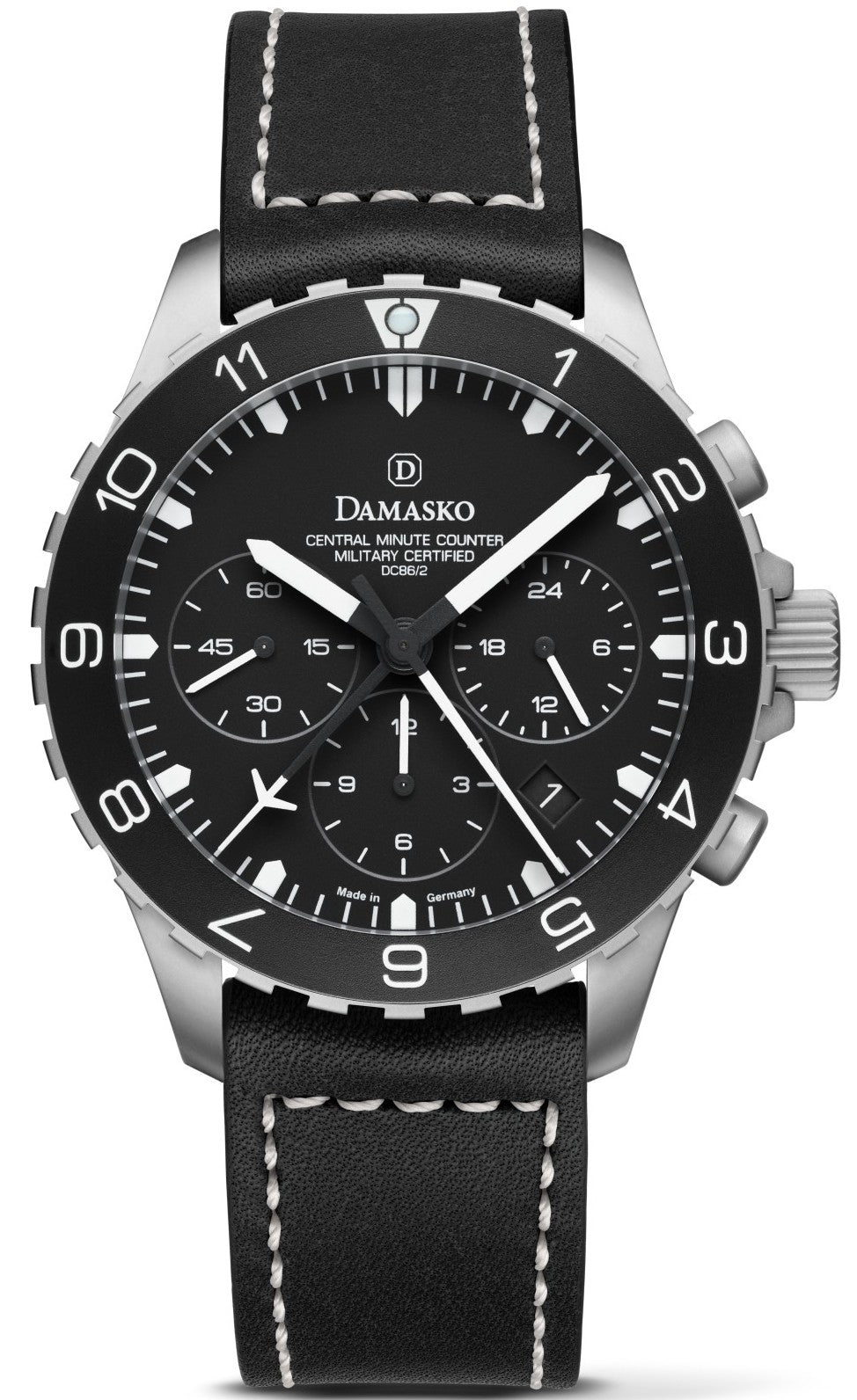 Damasko Watch DC86/2 Leather - Black